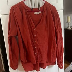 Orange loft shirt size small